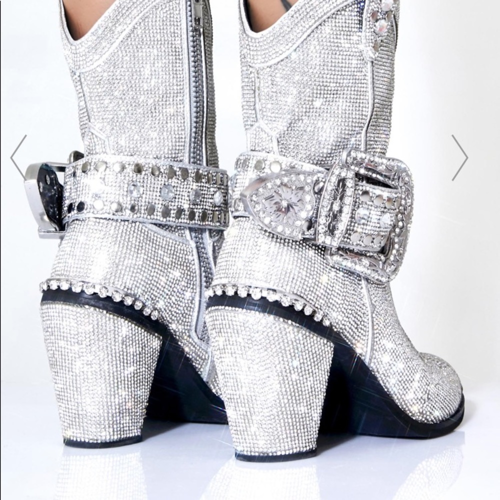 Club ex rhinestone cowboy boots